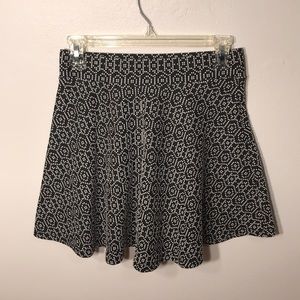 Black and White patterned skirt